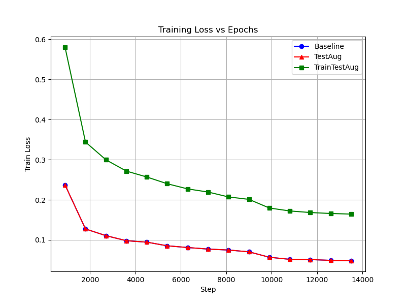 FashionMNIST training loss curves